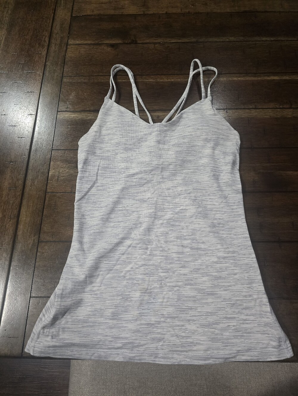 Women’s Strappy Tank Top - Light Heather Gray